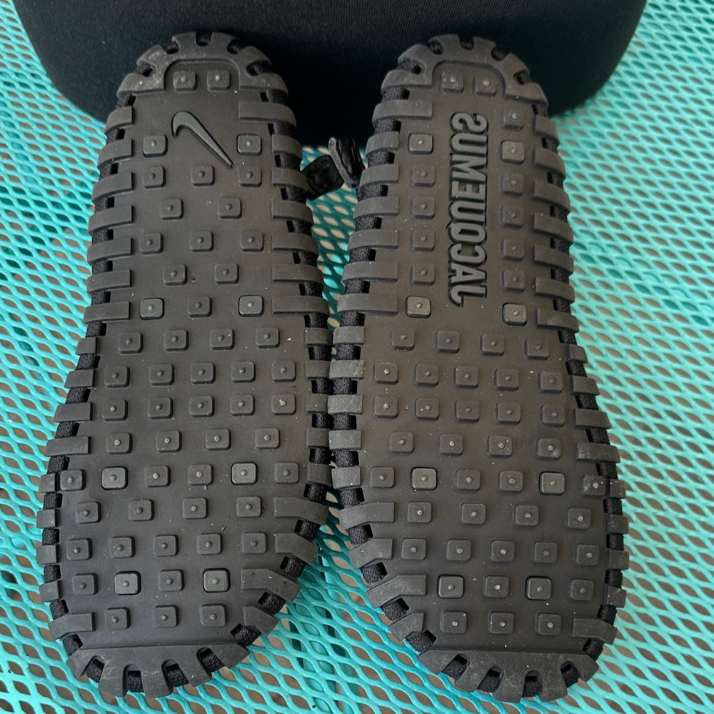 Nike Jacquemus J Force 1 Black Leather Sneakers Women’s Size 8 New Never Worn - Picture 5 of 6